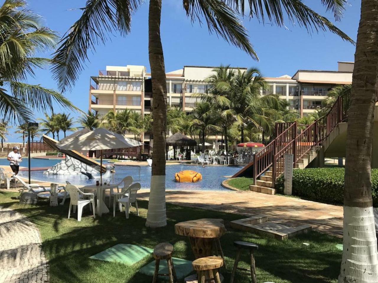 Apartamento Completo No Beach Living Porto Das Dunas - Apto Luxo Акирас Экстерьер фото