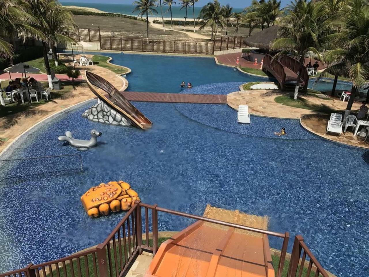 Apartamento Completo No Beach Living Porto Das Dunas - Apto Luxo Акирас Экстерьер фото